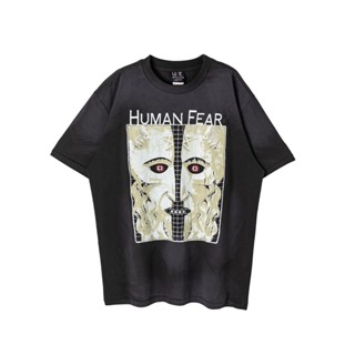 เสื้อยืดแขนสั้นลําลอง ผ้าฝ้าย พิมพ์ลายผีแตก ขนาดใหญ่ สีขาว แฟชั่นคู่รัก สไตล์คลาสสิก สําหรับผู้ชาย และผู้หญิง