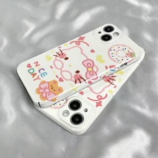 เคสโทรศัพท์มือถือ ลายโดนัท Hello Kitty น่ารัก รวมทุกอย่าง สําหรับ Apple Iphone 11 13 14promax 7 8p BZRS