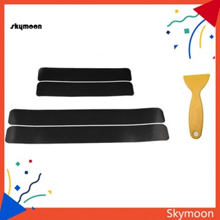 Skym* สติกเกอร์คาร์บอนไฟเบอร์ 4D ป้องกันรอยขีดข่วน สําหรับติดขอบประตูรถยนต์