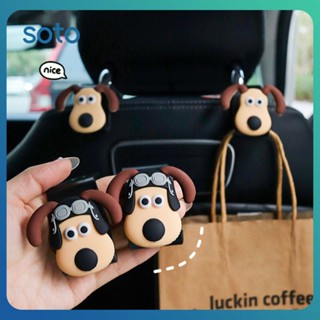 ♫ Gromit Car Seat Back Hook Car With 3D Three-dimensional Vehicle Rear Seat Back Storage Hook Home Car Accessories