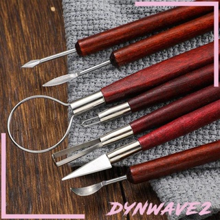 [Dynwave2] ชุดเครื่องมือแกะสลักดินโพลิเมอร์ DIY สําหรับเด็ก 12 ชิ้น