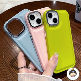 เคสโทรศัพท์มือถือ TPU แบบนิ่ม ชุบไฟฟ้า กันกระแทก สีพื้น สําหรับ IPhone 11 12 13 14 Pro Max