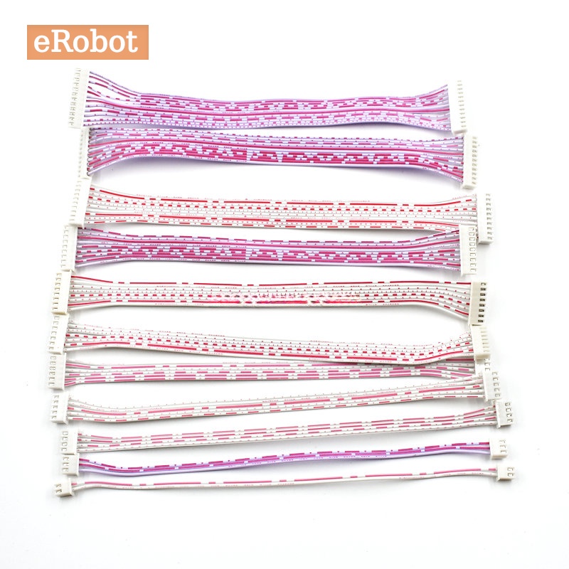 สายเคเบิลเชื่อมต่อ 2.54 มม. XH2.54 ความยาว 20 ซม. 10 ซม. สีแดง และสีขาว 2P 3P 4P 5P 6P 7P 8P 9P 10P 