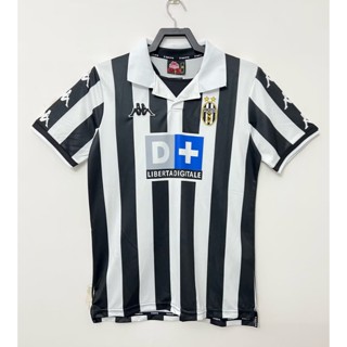 เสื้อกีฬาแขนสั้น ลายทีมชาติฟุตบอล Juventus 99-00 ชุดเหย้า สไตล์วินเทจ