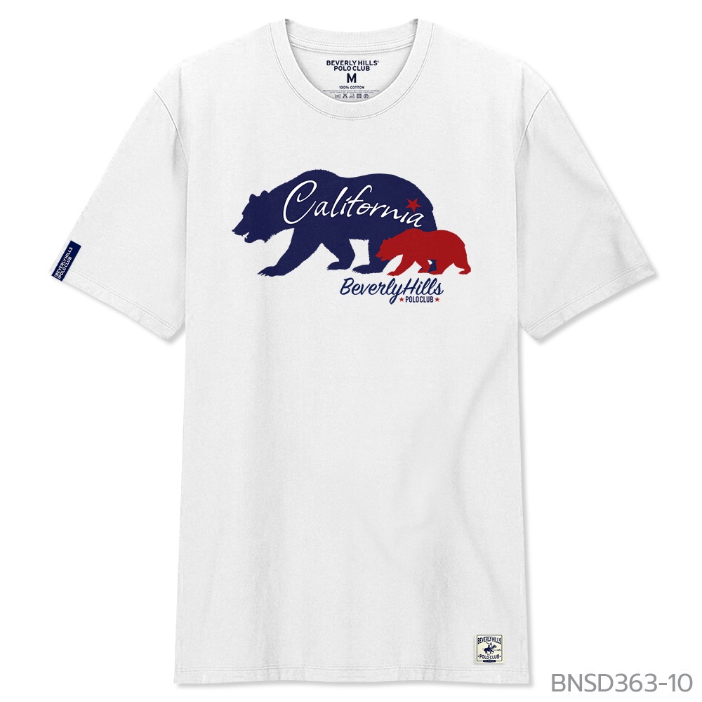 OK เสื้อยืด 1 Beverly Hills Polo Club เสื้อยืดคอกลมแขนสั้น Clic Bear รุ่นsize: