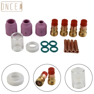 【ONCEMOREAGAIN】Welding plasma Nozzle 2.4mm Accessories Soldering Consumables 18pcs TIG