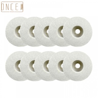 【ONCEMOREAGAIN】New 5/10/15pcs 4 Wool Polishing Wheel Disc Premium Felt Polishing Pads Set