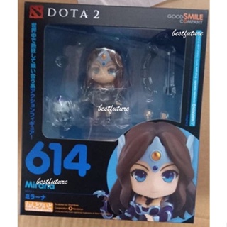 Dota2 ฟิกเกอร์ Nendoroid 614 Mirana Defense of The Ancients White Tiger Priestess of The Moon ของเล่นสําหรับเด็ก