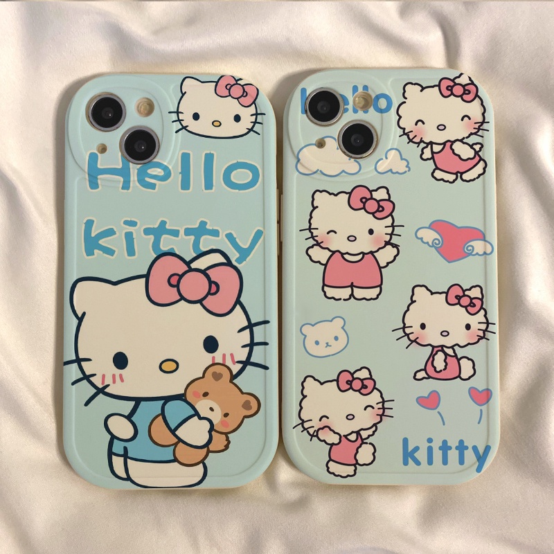 เคส Iphone 11 12 13 14 Pro Max IPX Xr Xs Max 7 8 6s Plus การ์ตูนน่ารัก ktcat เคสซิลิโคนอ่อนนุ่มเคสโทรศัพท์