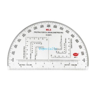 Esp ไม้โปรแทรกเตอร์ สเกลครึ่งวงกลม แผนที่ สําหรับวัด อ้างอิง