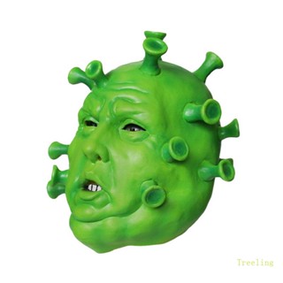 Treeling หน้ากากยางอินฟราเรด สีเขียว สําหรับปาร์ตี้ ของขวัญวันเอพริล วันหลอก ปาร์ตี้ รถยนต์