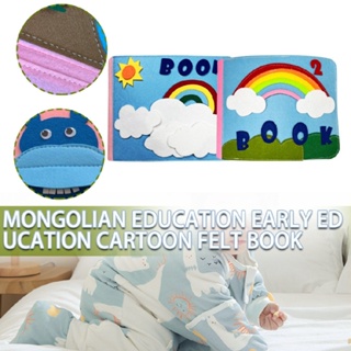Washable Montessori Baby Busy Board 3D Toddlers Story Cloth Book Early Learning