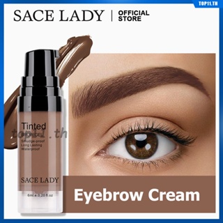 Sace Lady Eyebrow Eyelash Tint Cream Waterproof Long Lasting Quick-drying 4 Color Natural Eye Makeup Dye Eyebrow Mascara Enhancer Tattoo Pen Female Students Beauty (top11.th.)