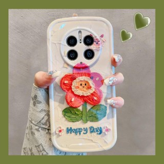 [พร้อมส่ง] ใหม่ เคสโทรศัพท์มือถือนิ่ม กันกระแทก รอบด้าน ลายภาพวาดสีน้ํามัน รูปดอกไม้ สไตล์เกาหลี สําหรับ Huawei mate40pro mate50pro mate30pro mate50e