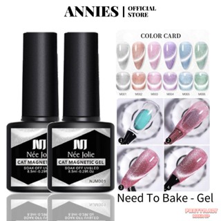 ANNIES 8.5ml Cat&amp;#39;s Eye Nail Polish Glue Mirror Metal Super Bright Hook Edge Painted Polishing Glue [prettylady]