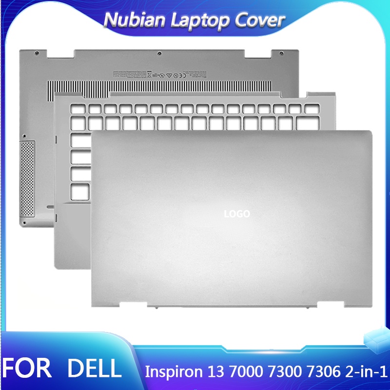 ใหม่สําหรับ Dell Inspiron 13 7000 7300 7306 2-in-1 LCD แล็ปท็อปปกหลัง/Palmrest Upper Case/ด้านล่าง 0