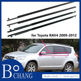 Bochang สายพานซีลหน้าต่าง ด้านนอก 4 ชิ้น สําหรับ Toyota RAV4 gen3 2006- 2012 4 ชิ้น