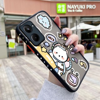 เคสโทรศัพท์มือถือแบบแข็ง ใส กันกระแทก ลายการ์ตูนอวกาศ มีลายด้านข้าง สําหรับ Realme 10 4G