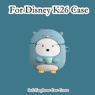 【จัดส่งรวดเร็ว】เคสหูฟัง แบบนิ่ม กันกระแทก ลายการ์ตูนดิสนีย์ K26 K26