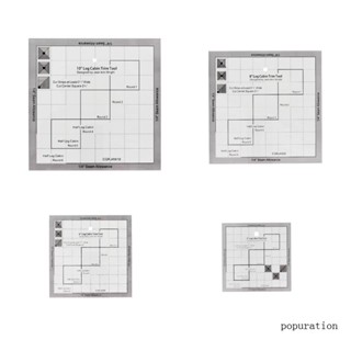 Pop ไม้บรรทัด และแม่แบบ สําหรับตัดผ้า อะคริลิค สี่เหลี่ยม อเนกประสงค์ DIY