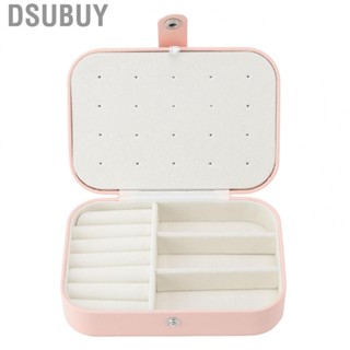 Dsubuy Jewelry Case  Box Multi Compartments Leather for Indoor