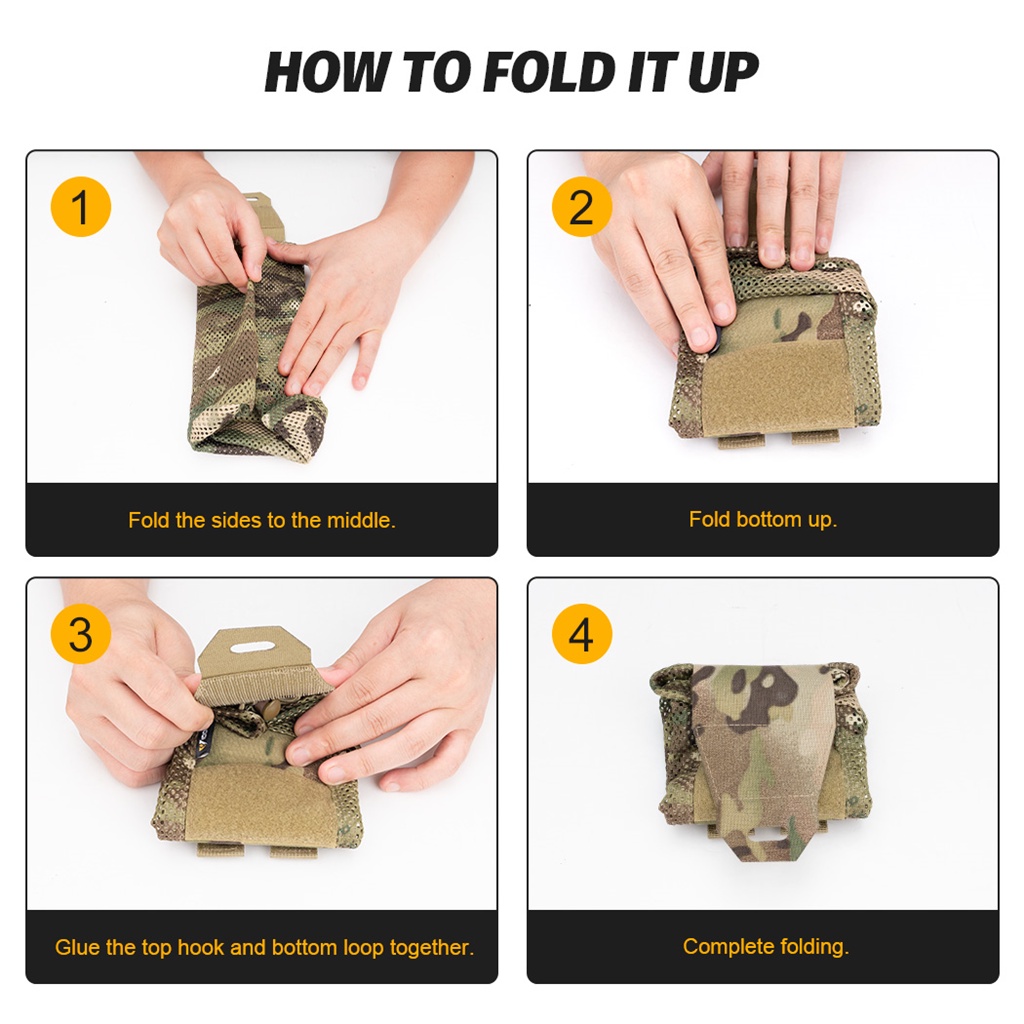 Idogear กระเป๋าตาข่าย แบบม้วนเก็บได้ สําหรับรีไซเคิล 3595 - รูปที่ 3