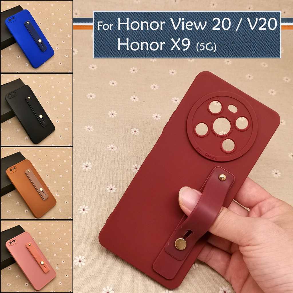 Huawei Honor X9 5G Honor V20 ธรรมดา DIY แหวน I-Ring กลับเคสซิลิโคน TPU Soft Cover Casing Mobile Stan