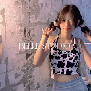 BELLE STUDIO เสื้อสายเดี่ยว
เสื้อกั๊กผู้หญิง
วัวสีสั้นด้านบน BEL013