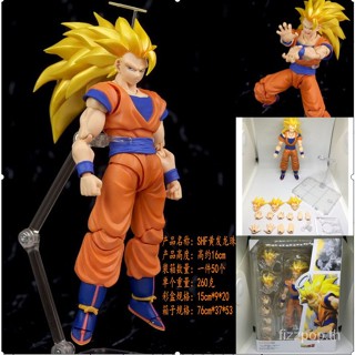 [มีสินค้า] Shf เครื่องประดับผม ลายดราก้อนบอล Super Saiyan 3 สีเหลือง ขยับได้