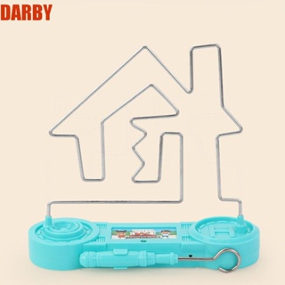 Darby เขาวงกตไฟฟ้าช็อต เขาวงกตไฟฟ้า แบบสัมผัส ชาร์จไฟได้ สีฟ้า ส้ม เพื่อการเรียนรู้ สําหรับเด็กผู้ชาย