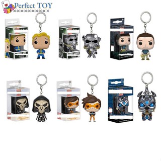 พวงกุญแจ จี้ฟิกเกอร์การ์ตูนอนิเมะ PS Funko Pop World Of Warcraft Lich King น่ารัก