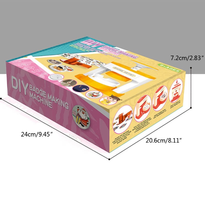Uki DIY Pin Badge ปุ่ม Maker Badge Maker เครื่องกดหลายขนาดแม่พิมพ์ - รูปที่ 7