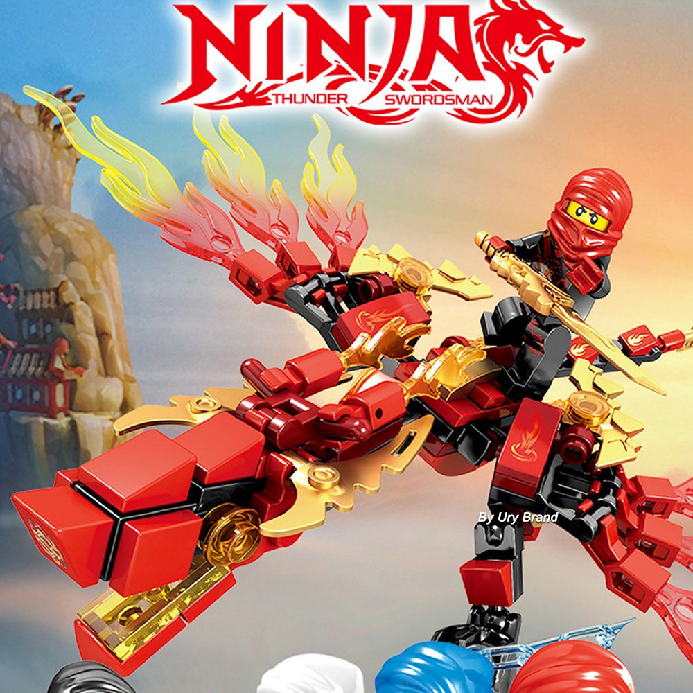 ของเล่นตัวต่อเลโก้นินจา Lepin Dragon Ninja Showdown Kai Jay Lloyd เสริมการศึกษา สําหรับเด็ก 24 ชั่วโมง