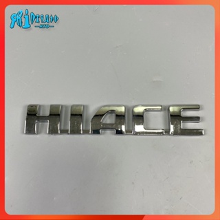 Rto HIACE สติกเกอร์พลาสติก ABS โครเมี่ยม ตราสัญลักษณ์ตัวอักษร สําหรับติดตกแต่งรถยนต์