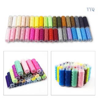 Yys ชุดด้ายขี้ผึ้ง 36 สี 120 หลา ต่อสี สําหรับเย็บผ้า