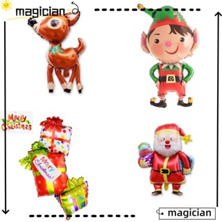 Mag ลูกโป่งฟอยล์ Merry Santa Claus สําหรับตกแต่งคริสต์มาส 3 ชิ้น