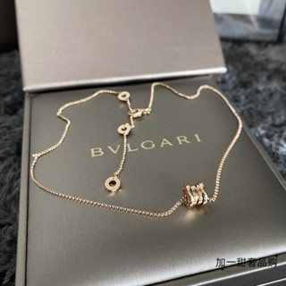 [พร้อมส่ง] Bvlgari/b. Zero1 Series สร้อยคอโซ่ จี้โรสโกลด์ ขนาดเล็ก สําหรับผู้หญิง