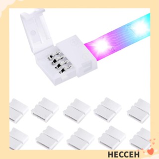 Hecceh อะแดปเตอร์เชื่อมต่อสายไฟ LED PBC 4-Pin 10 20 50 ชิ้น