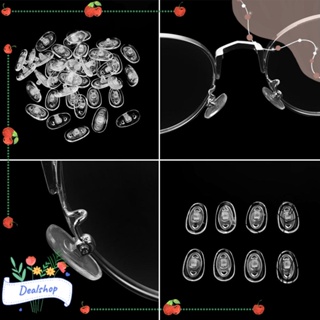 Dealshop แผ่นซิลิโคนรองจมูก 13 มม. พร้อมสกรู สําหรับซ่อมแซมแว่นตา