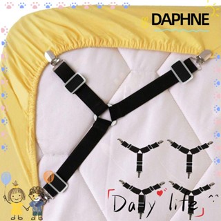 Daphne สายรัดผ้าปูที่นอน สีขาว 4 ชิ้น