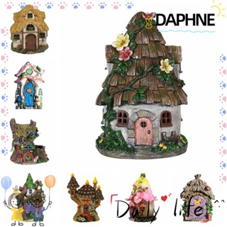 Daphne ประตูเอลฟ์ไม้จิ๋ว 10 ซม. หลากสี สําหรับตกแต่งบ้านตุ๊กตา