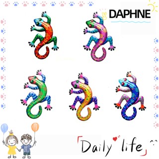 DAPHNE ตุ๊กแกเหล็กจําลอง จิ้งจก สําหรับตกแต่งบ้าน กลางแจ้ง