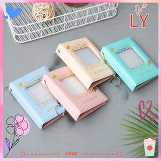 LY Hollow Out Photocard Holder 32 Pockets Storage Book Photo Album Kpop Card Collect Square 3 inch Business Card Scrapbooking