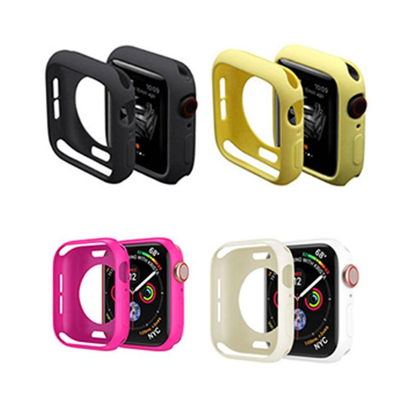 เคสซิลิโคนนิ่ม สําหรับ Apple Watch Serie 9 8 7 6 5 4 SE 3 2 1 Ultra 45/41/44/40 มม. 42 มม. 38 มม.