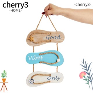 Cherry3 แผ่นป้ายไม้ ลาย Good Vibes Only 9x12 นิ้ว สําหรับแขวนตกแต่งบ้าน ออฟฟิศ