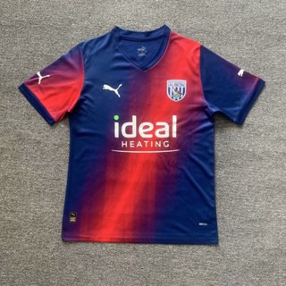 เสื้อกีฬาแขนสั้น ลายทีมชาติฟุตบอล West Bromwich Albion 2 Away Club ไซซ์ S - XXL แห้งเร็ว สําหรับผู้ชาย ไซซ์ 23-24