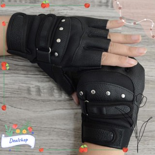 Dealshop ถุงมือขับรถ มอเตอร์ หมุดย้ํา หนัง