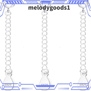 Melodygoods1 สร้อยคอ สร้อยข้อเท้า เงินสเตอร์ลิง ขยายโซ่ เครื่องประดับ สําหรับผู้หญิง