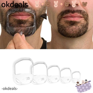 OKDEALS หวีเครา เครื่องมือจัดแต่งทรงผม แม่แบบจัดแต่งทรงผม