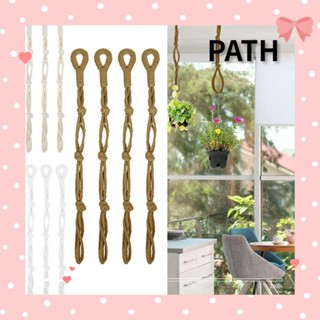 PATH 4 ชิ้น / เซต สวน ไม้แขวนเสื้อ แฟชั่น ผูกปม ตะขอ ชาวไร่ ตะกร้า ขยาย เชือก